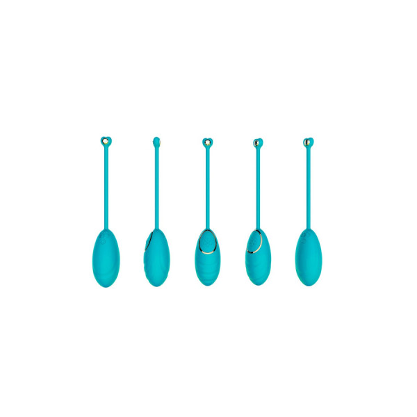 Œuf vibrant bleu avec télécommande USB 